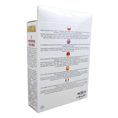 Opblaaspop- Amelia - 3 liefdes gaten - Afbeelding 3