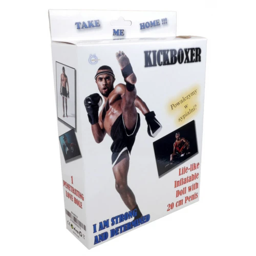 Opblaaspop- Kickboxer - Male Doll - Afbeelding 2
