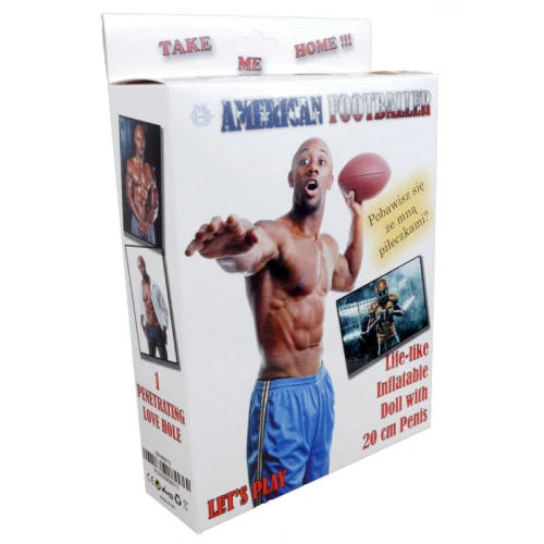 Opblaaspop- American Footballer-  Male Doll - Afbeelding 2