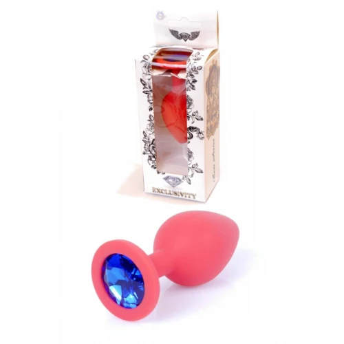 Butt plug - Siliconen PLUG Medium- Blue Diamond