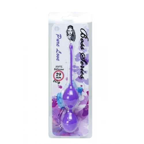Vagina Balletjes - Silicone Kegel Balls 36mm 90g Paars - Afbeelding 2