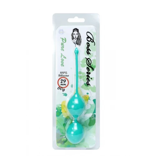Vagina Balletjes - Silicone Kegel Balls 29mm 60g Groen - Afbeelding 2
