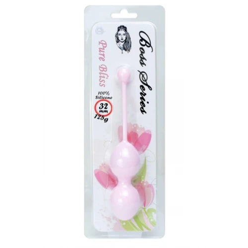 Vagina Balletjes - Silicone Kegel Balls 32mm 125g Pink - Afbeelding 2