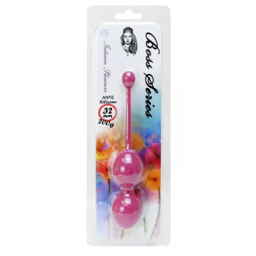 Vagina Balletjes - Silicone Kegel Balls 32mm 200g Donker roze - Afbeelding 2