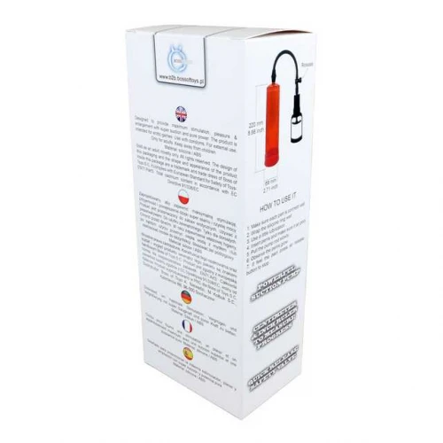 Penispomp -Powerpump MAX - Rood - Afbeelding 4