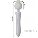 Wand Massager  USB Oplaadbaar - Wit- 20 Functies - Afbeelding 3