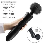 Wand Massager  USB Oplaadbaar - Wit- 20 Functies - Afbeelding 4