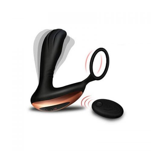stymulator prostate massager with ring usb 10 function remote control scaled