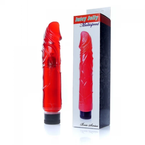 Vibrator-Juicy Jelly - Multispeed Red - Dildo