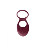Vibrerende Dubbele Cockring Penisring Daydream Wine Rood