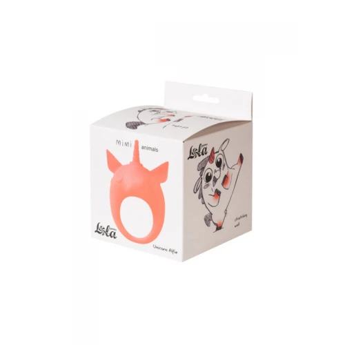 Vibrerende Cockring Penisring MiMi Animals Unicorn Alfie Oranje - Afbeelding 3