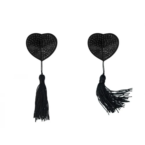 Tepelstickers Burlesque Evans Zwart
