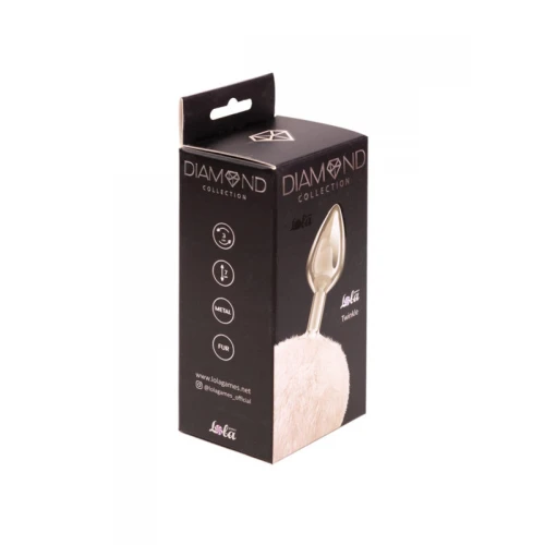 Anale plug Buttplug Diamond Twinkle Wit - Afbeelding 3
