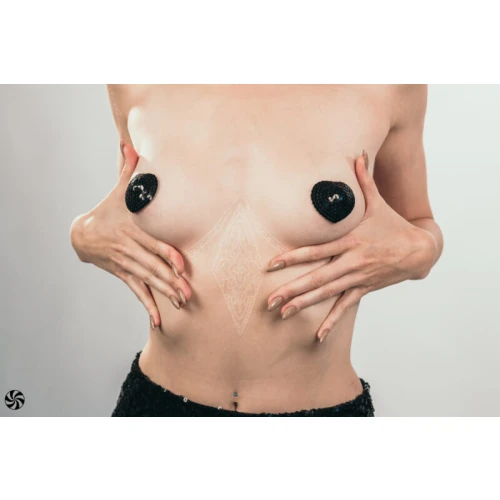 Tepelstickers Burlesque Rand Zwart - Afbeelding 5
