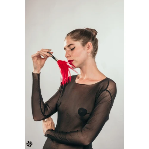 Kietelaar Burlesque Plume Rood - Afbeelding 7