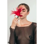 Kietelaar Burlesque Plume Rood - Afbeelding 8