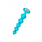 Anale Ketting Met Diamant - Lola Toys - Emotions - Beginner Beads - Buttplug met Kralen - Flexibele Anaal Ballen/ Kralen/ Ketting - Anal Beads - Anaalplug 100% Siliconen - Prostaat Stimulatie - P-Spot - Unisex - Chummy - Turquoise