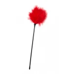 Kietelaar Op Een Stokje - Burlesque - Pluim - Veer - 41 CM - Party Hard - Nightfall - Rood