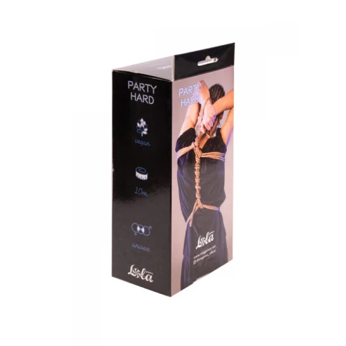 Touw - BDSM - Bondagetouw - Luxe Verpakking - Party Hard - Beloved - Bruin - 10m - Afbeelding 2