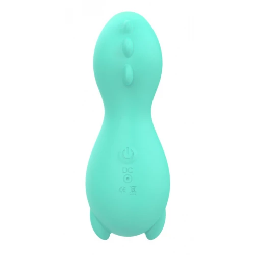 Luchtdruk Vibrator - Extra Stil - USB Oplaadbaar - Waterdicht - 7 zuig functies - Luxe Verpakking - Cadeau tip! - Fantasy - Dino - Groen - Afbeelding 3