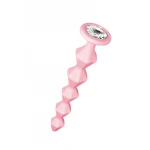 Anale Ketting Met Diamant - Lola Toys - Emotions - Beginner Beads - Buttplug met Kralen - Flexibele Anaal Ballen/ Kralen/ Ketting - Anal Beads - Anaalplug 100% Siliconen - Prostaat Stimulatie - P-Spot - Unisex - Buddy - Roze