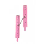 Aanpasbare Enkelboeien Met Vacht - Cuffs - BDSM - Bondage - Luxe Verpakking - Party Hard - Eternity - Roze - Afbeelding 5