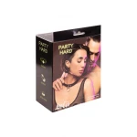 Halsband - Collar - BDSM - Bondage - Luxe Verpakking - Party Hard - Cabaret - Zwart/Rood - Afbeelding 2