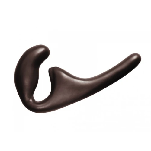 Anale Strapless Strap-on - Penetratie - Dildo - Clitoris Stimulator - 100% Silicone - Met ribbels - Flexibel - Natural Seduction - Zwart