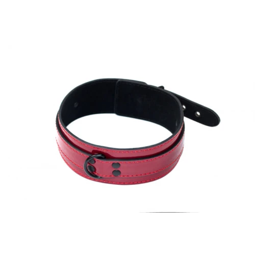 Verstelbare Halsband zonder Riem - Collar - BDSM - Bondage - Luxe Verpakking - Party Hard - Eccentric - Rood - Afbeelding 5