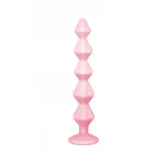 Anale Ketting Met Diamant - Lola Toys - Emotions - Beginner Beads - Buttplug met Kralen - Flexibele Anaal Ballen/ Kralen/ Ketting - Anal Beads - Anaalplug 100% Siliconen - Prostaat Stimulatie - P-Spot - Unisex - Buddy - Roze - Afbeelding 2