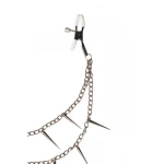 Tepelklemmen Met Ketting En Stekelpunten - BDSM - Bondage - Luxe Verpakking - Party Hard - Spikey - Afbeelding 4