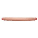 Dubbele Realistische Dildo - Koppel Dildo - Flexibel - Parabenen Vrij - Wild - Instinct - Huidskleur - Afbeelding 3