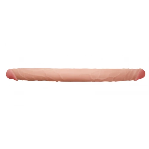 Dubbele Realistische Dildo - Koppel Dildo - Flexibel - Parabenen Vrij - Wild - Instinct - Huidskleur - Afbeelding 3