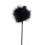 Kietelaar Op Een Stokje - Burlesque - Pluim - Veer - 41 CM - Party Hard - Nightfall - Zwart - Afbeelding 3