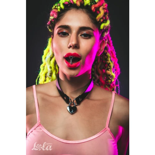Halsband Met Slot En Sleutels - Collar - BDSM - Bondage - Luxe Verpakking - Party Hard - Utopia - Zwart - Afbeelding 6