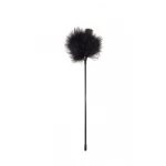 Kietelaar Op Een Stokje - Burlesque - Pluim - Veer - 41 CM - Party Hard - Nightfall - Zwart