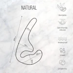 Anale Strapless Strap-on - Penetratie - Dildo - Clitoris Stimulator - 100% Silicone - Met ribbels - Flexibel - Natural Seduction - Zwart - Afbeelding 3