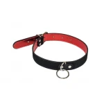 Halsband - Collar - BDSM - Bondage - Luxe Verpakking - Party Hard - Cabaret - Zwart/Rood