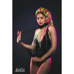 Leren Verstelbare Halsband Met Ketting Riem - Collar - BDSM - Bondage - Luxe Verpakking - Party Hard - Kinky - Zwart - Afbeelding 6