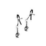 Tepelklemmen Met Glazen Bal - BDSM - Bondage - Luxe Verpakking - Party Hard - Good Vibes