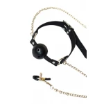 Ball Gag Met Tepelklemmen En Ketting - BDSM - Bondage - Luxe Verpakking - Party Hard - Gratitude