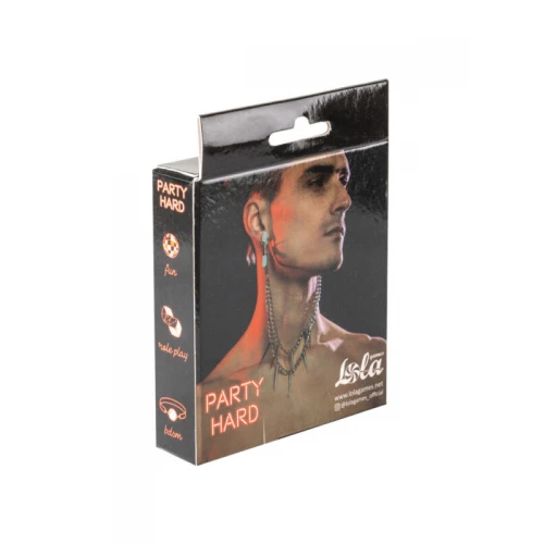 Tepelklemmen Met Ketting En Stekelpunten - BDSM - Bondage - Luxe Verpakking - Party Hard - Spikey - Afbeelding 2