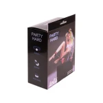 Leren Aanpasbare Enkelboeien - Verstelbaar - Cuffs - BDSM - Bondage - Luxe Verpakking - Party Hard - Tricky - Zwart/Rood - Afbeelding 2