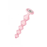 Anale Ketting Met Diamant - Lola Toys - Emotions - Beginner Beads - Buttplug met Kralen - Flexibele Anaal Ballen/ Kralen/ Ketting - Anal Beads - Anaalplug 100% Siliconen - Prostaat Stimulatie - P-Spot - Unisex - Chummy - Roze