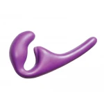 Anale Strapless Strap-on - Penetratie - Dildo - Clitoris Stimulator - 100% Silicone - Met ribbels - Flexibel - Natural Seduction - Paars