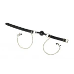 Ball Gag Met Tepelklemmen En Ketting - BDSM - Bondage - Luxe Verpakking - Party Hard - Gratitude - Afbeelding 5