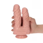 Dubbele Dildo Caino e Abele - Lichte huidskleur - Afbeelding 2