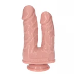 Dubbele Dildo Caino e Abele - Lichte huidskleur - Afbeelding 3