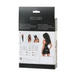 Glossy Wetlook Zwart dress NAOMI - Zwart - M - Afbeelding 3