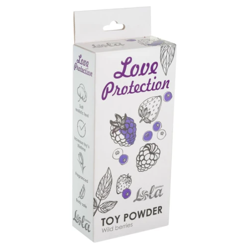 Toy powder - Toy Cleaner - Verzorging seksspeeltjes - Schoonmaken van sexspeeltjes -  Love Protection Wild berries 30g - Afbeelding 2